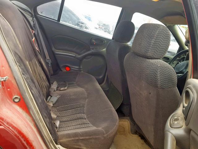 1G2NF52T11C177380 - 2001 PONTIAC GRAND AM S RED photo 6