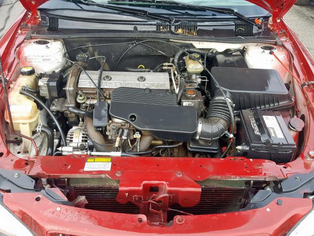1G2NF52T11C177380 - 2001 PONTIAC GRAND AM S RED photo 7