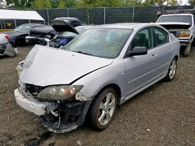 JM1BK323X51222977 - 2005 MAZDA 3 S SILVER photo 2