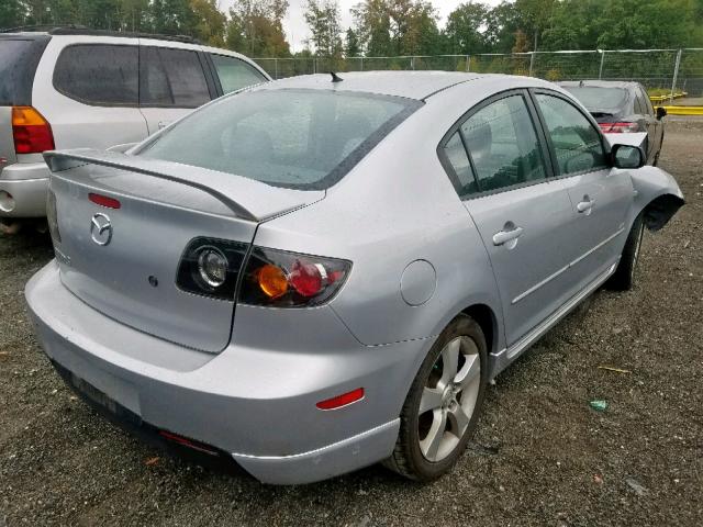 JM1BK323X51222977 - 2005 MAZDA 3 S SILVER photo 4