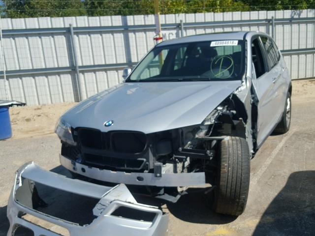 5UXWX9C58D0A32607 - 2013 BMW X3 XDRIVE2 SILVER photo 9