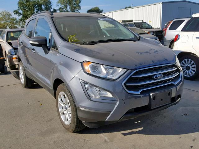 MAJ3P1TE5JC226448 - 2018 FORD ECOSPORT S GRAY photo 1