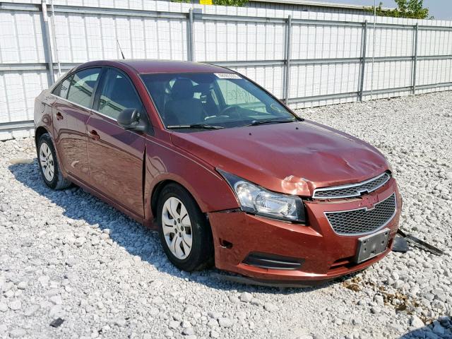 1G1PD5SH3C7204928 - 2012 CHEVROLET CRUZE LS BURGUNDY photo 1