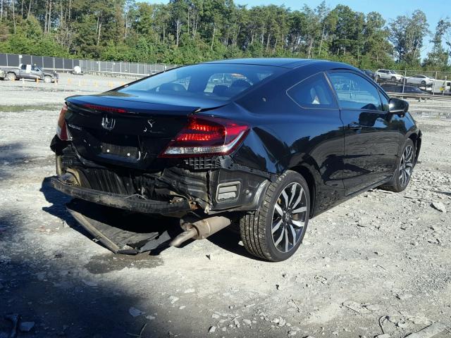 2HGFG3B05EH507453 - 2014 HONDA CIVIC EXL BLACK photo 4