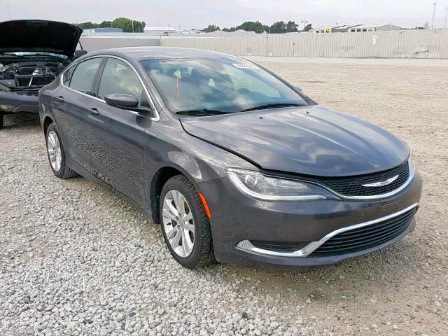 1C3CCCAB0GN154232 - 2016 CHRYSLER 200 LIMITE GRAY photo 1