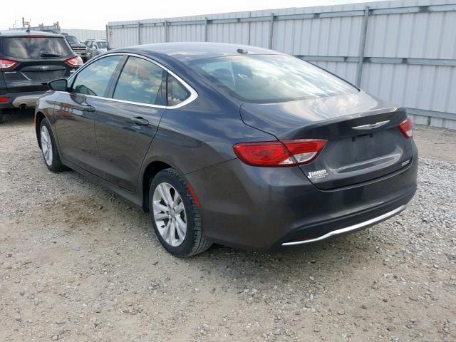 1C3CCCAB0GN154232 - 2016 CHRYSLER 200 LIMITE GRAY photo 3