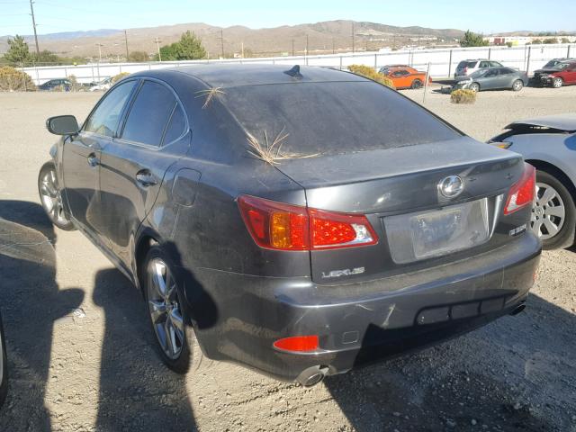 JTHBE262895022227 - 2009 LEXUS IS 350 GRAY photo 3