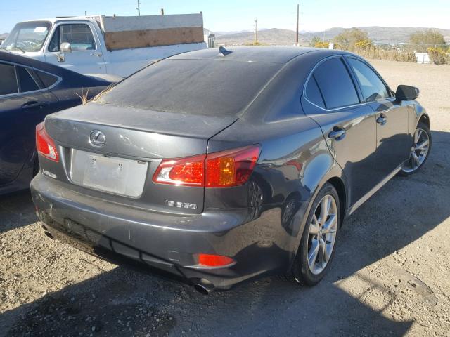 JTHBE262895022227 - 2009 LEXUS IS 350 GRAY photo 4