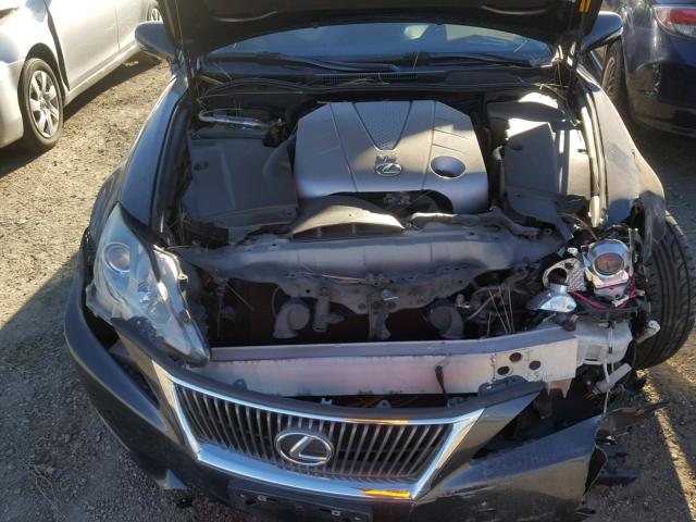 JTHBE262895022227 - 2009 LEXUS IS 350 GRAY photo 7