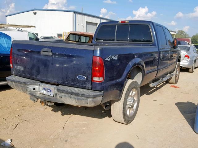 1FTSW31P63EB01149 - 2003 FORD F350 SRW S BLUE photo 4