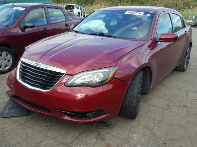 1C3CCBCG3DN615146 - 2013 CHRYSLER 200 LIMITE BURGUNDY photo 2