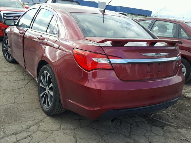 1C3CCBCG3DN615146 - 2013 CHRYSLER 200 LIMITE BURGUNDY photo 3