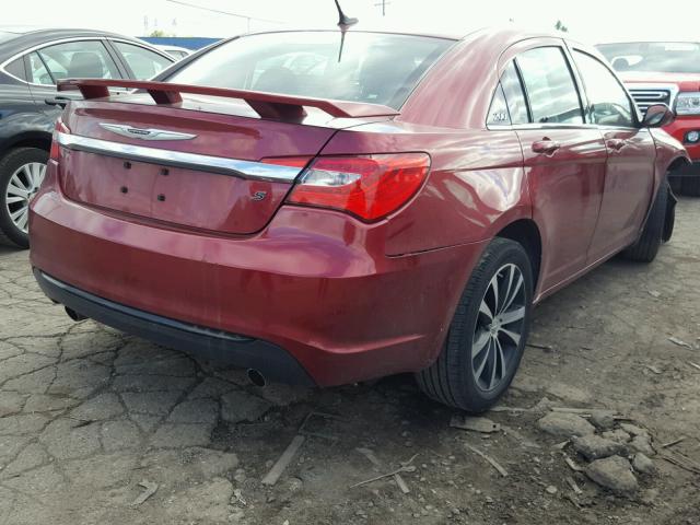 1C3CCBCG3DN615146 - 2013 CHRYSLER 200 LIMITE BURGUNDY photo 4