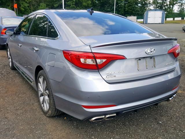 5NPE34AB3HH540008 - 2017 HYUNDAI SONATA SPO GRAY photo 3