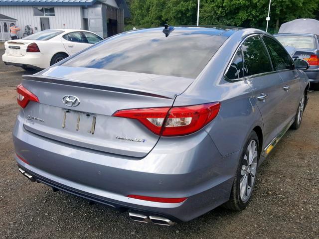 5NPE34AB3HH540008 - 2017 HYUNDAI SONATA SPO GRAY photo 4