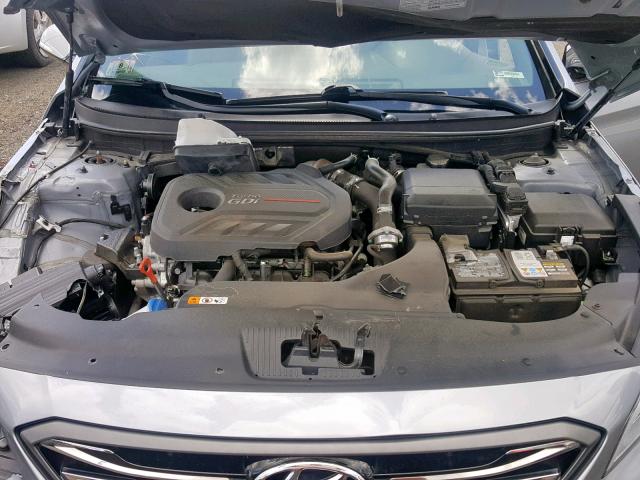 5NPE34AB3HH540008 - 2017 HYUNDAI SONATA SPO GRAY photo 7