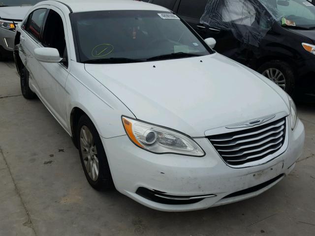 1C3CCBAB5EN205800 - 2014 CHRYSLER 200 LX WHITE photo 1