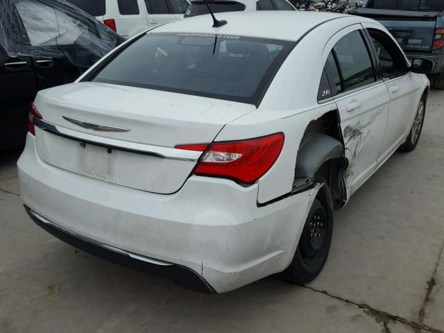 1C3CCBAB5EN205800 - 2014 CHRYSLER 200 LX WHITE photo 4