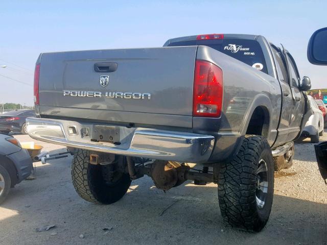 3D7KS28D76G182098 - 2006 DODGE RAM 2500 S ნაცრისფერი ფოტო 4