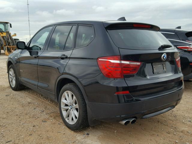 5UXWX9C54E0D36549 - 2014 BMW X3 XDRIVE2 BLACK photo 3