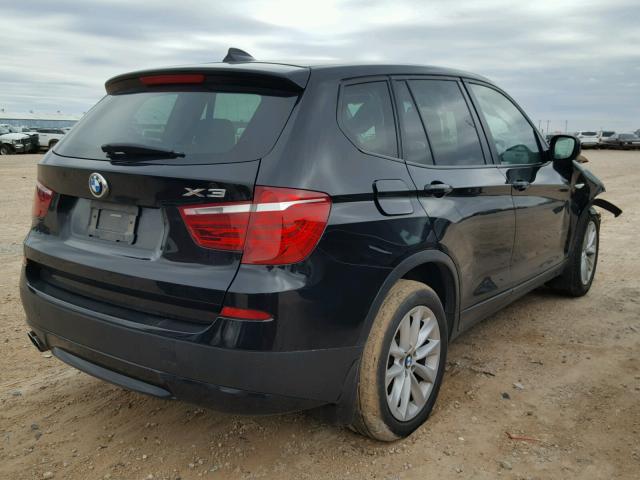 5UXWX9C54E0D36549 - 2014 BMW X3 XDRIVE2 BLACK photo 4