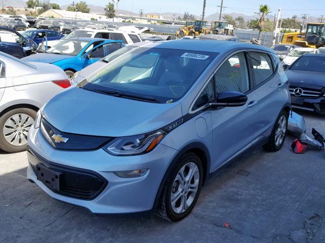 1G1FW6S06H4134369 - 2017 CHEVROLET BOLT EV LT SILVER photo 2