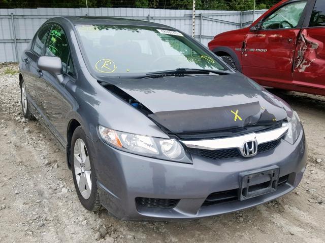 2HGFA16629H114648 - 2009 HONDA CIVIC LX-S ნაცრისფერი ფოტო 1