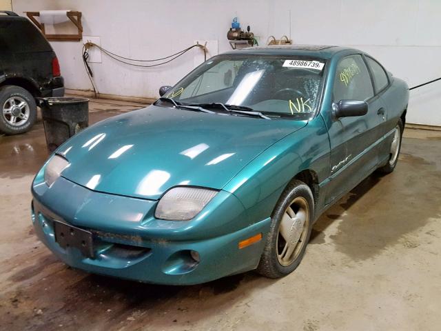 3G2JD12T8XS817018 - 1999 PONTIAC SUNFIRE GT GREEN photo 2