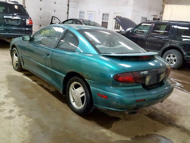 3G2JD12T8XS817018 - 1999 PONTIAC SUNFIRE GT GREEN photo 3