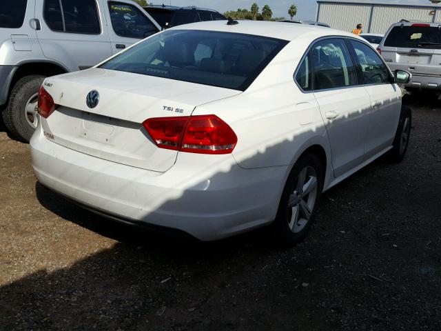 1VWBS7A35EC109741 - 2014 VOLKSWAGEN PASSAT SE WHITE photo 4