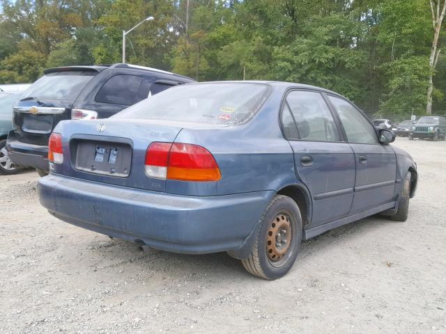 2HGEJ6620VH578117 - 1997 HONDA CIVIC DX BLUE photo 4