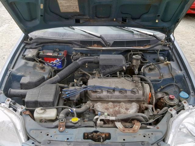 2HGEJ6620VH578117 - 1997 HONDA CIVIC DX BLUE photo 7