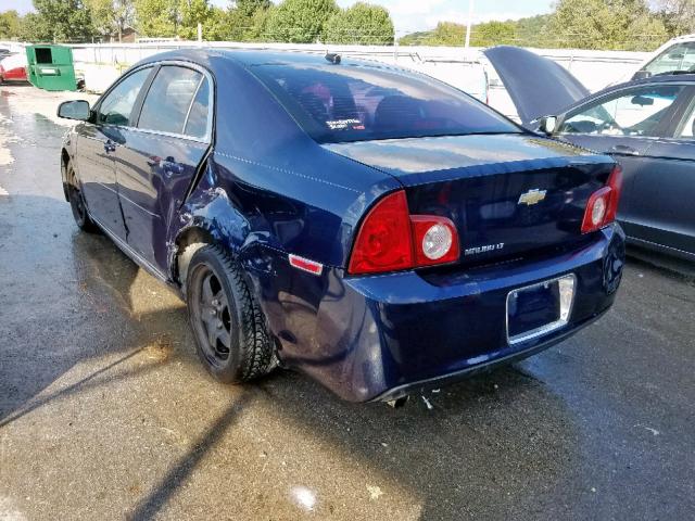 1G1ZC5EB9AF104466 - 2010 CHEVROLET MALIBU 1LT BLUE photo 3