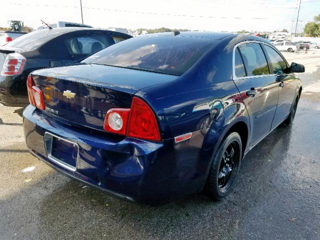 1G1ZC5EB9AF104466 - 2010 CHEVROLET MALIBU 1LT BLUE photo 4