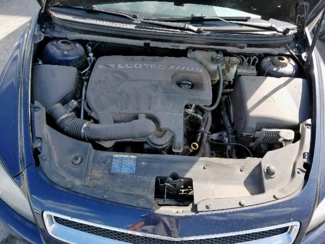1G1ZC5EB9AF104466 - 2010 CHEVROLET MALIBU 1LT BLUE photo 7