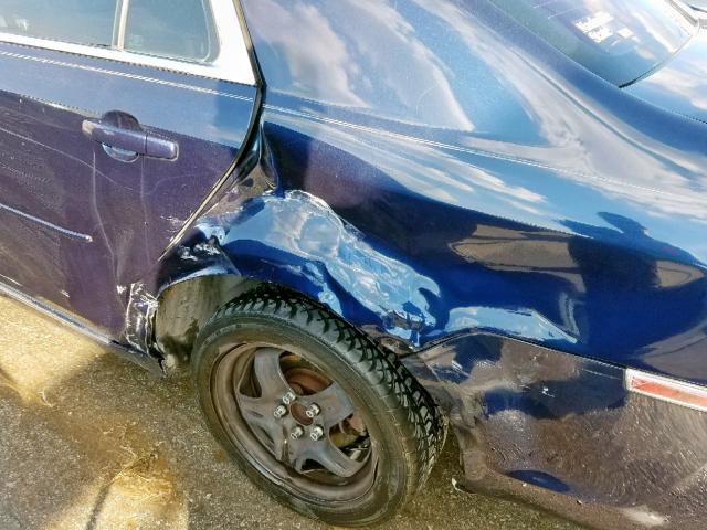 1G1ZC5EB9AF104466 - 2010 CHEVROLET MALIBU 1LT BLUE photo 9