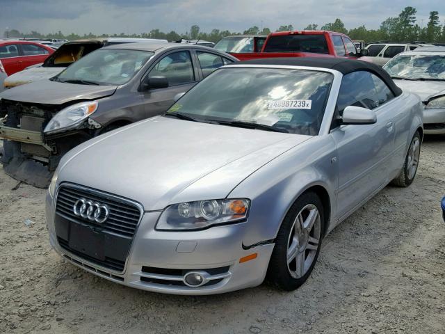 WAUAF48H57K037707 - 2007 AUDI A4 2.0T CA SILVER photo 2