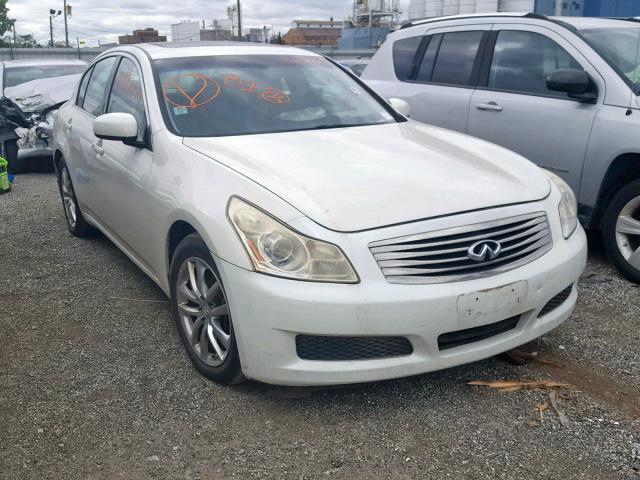 JNKBV61E87M725063 - 2007 INFINITI G35 WHITE photo 1