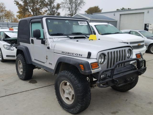 1J4FA69S13P336079 - 2003 JEEP WRANGLER / SILVER photo 1