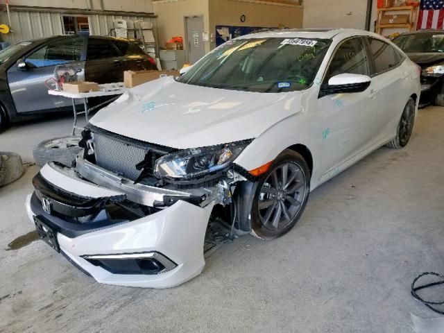 19XFC1F70KE009092 - 2019 HONDA CIVIC EXL თეთრი ფოტო 2