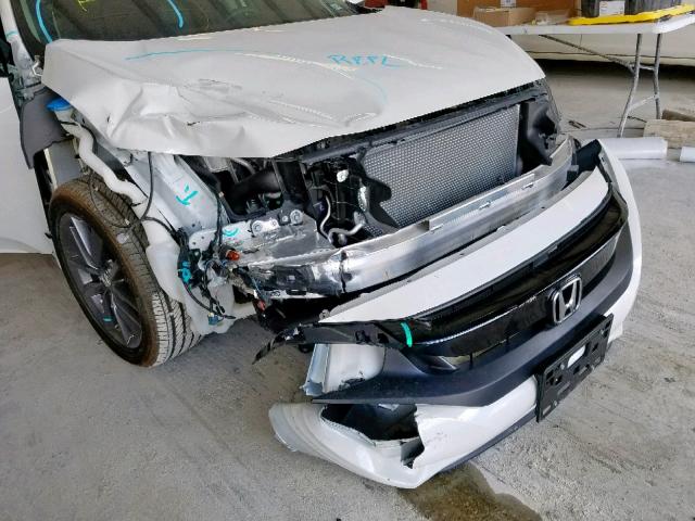19XFC1F70KE009092 - 2019 HONDA CIVIC EXL თეთრი ფოტო 9