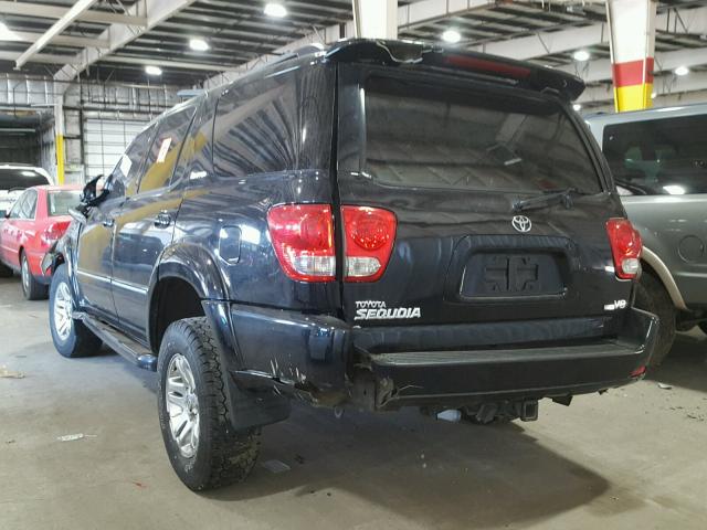 5TDZT38AX5S241467 - 2005 TOYOTA SEQUOIA LI BLACK photo 3