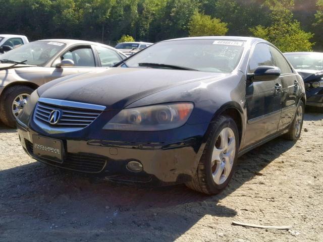 JH4KB16536C004495 - 2006 ACURA RL BLACK photo 2