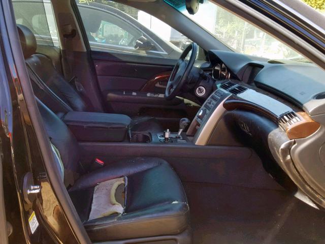 JH4KB16536C004495 - 2006 ACURA RL BLACK photo 5