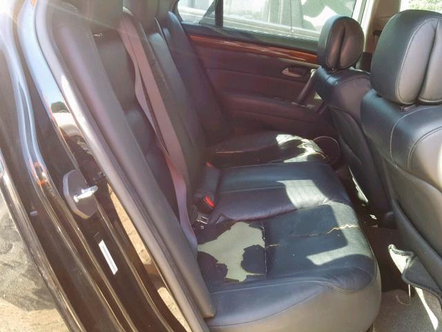 JH4KB16536C004495 - 2006 ACURA RL BLACK photo 6