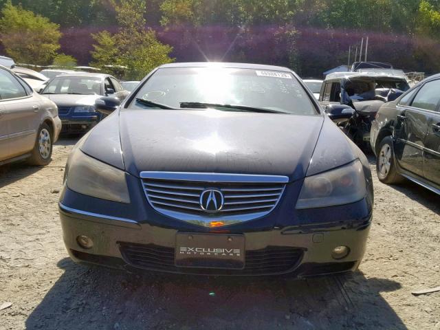 JH4KB16536C004495 - 2006 ACURA RL BLACK photo 9