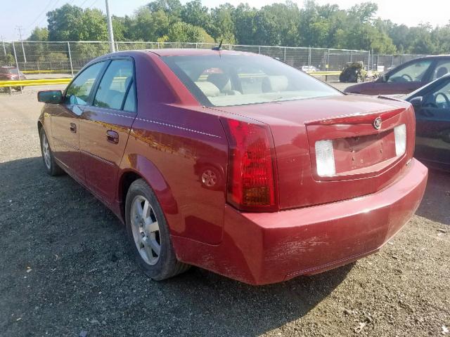 1G6DP567850173130 - 2005 CADILLAC CTS HI FEA RED photo 3