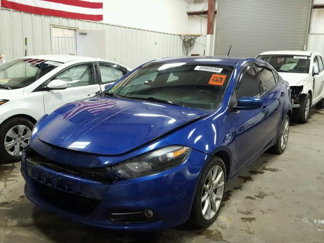 1C3CDFBA8DD301886 - 2013 DODGE DART SXT BLUE photo 2