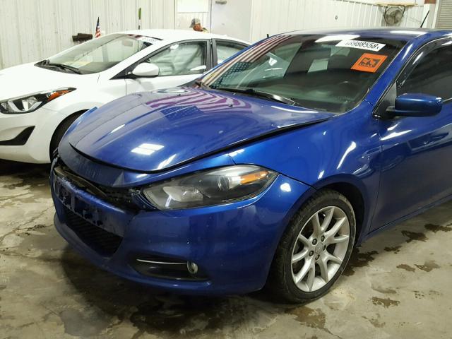 1C3CDFBA8DD301886 - 2013 DODGE DART SXT BLUE photo 9