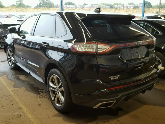 2FMPK4AP7HBC68741 - 2017 FORD EDGE SPORT BLACK photo 3